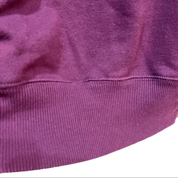 Aerie Maroon Turtleneck Oversized Athleisure Sweatshirt Sz S - Picture 7 of 13